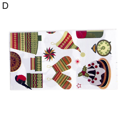 

Tablecloth Merry Christmas Waterproof PVC Dinning Table Cover Cloth Decoration