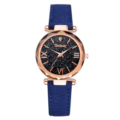 

Hot Sale Women Romantic Starry Sky Wrist Watch Leather Rhinestone Designer Ladies Clock Casual Dress Gfit Zegarki Damskie