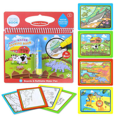 

Reusable Magic Water Painting Book Kids Coloring Doodle Drawing Board Toys