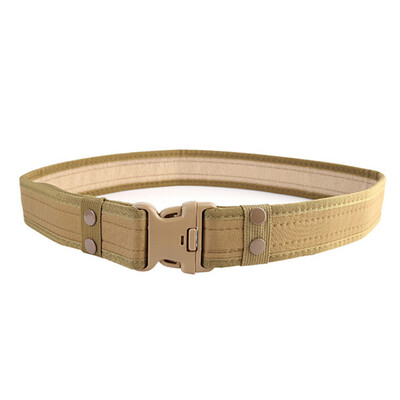 

Army Style Combat Tactical Heavy Duty Waist Belt Quick Release Buckle Canvas Waistband Outdoor Hunting