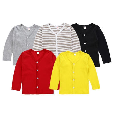 

Toddler Kids Baby Boys Girls Knitted Tops Cardigan Coat Long Sleeve Sweater 1-6T