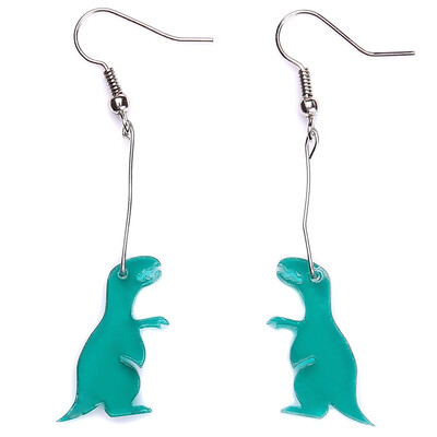

Personality Dinosaurs shape Alloy Punk Acrylic Long Earrings Women Girl
