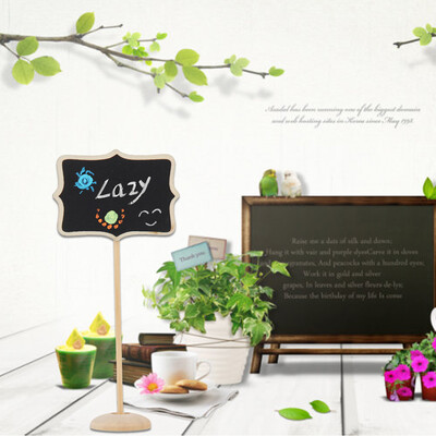 

12pcs Mini Retangle Chalkboard Blackboard Stand Wedding Lolly Party Tag