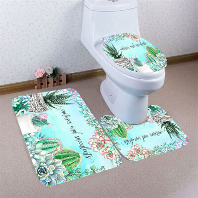 

〖Follure〗3pcs Colorful Pattern Non-Slip Bath Mat Bathroom Kitchen Carpet Doormats Decor