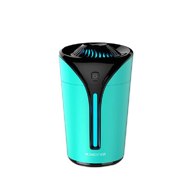 

Car Air Humidifier with LED Night Lamp Mini Fan Aroma Essential Oil Diffuser USB Mist Maker Blue