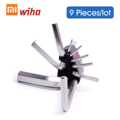 

Xiaomi Mijia wiha Hex Wrench Set 9 Pieces Crocodile Screwdriver Kit Precision Magnetic Bits DIY Screw Driver Home Repair Tools Por