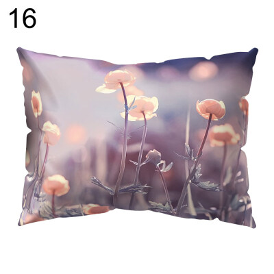 

Fresh Flower Plant Pillow Case Cushion Cover Sofa Bed Car Cafe Office Decoration