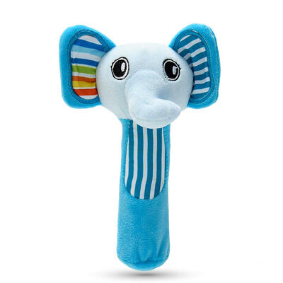 

Baby Rattles Crystal Plush Cute Animal Hand Bell Educational Appease Toys