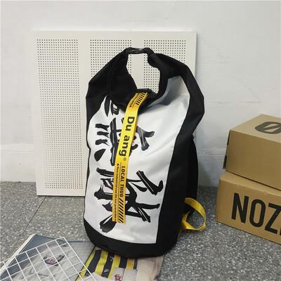 

Korean version of high school backpack female ins high-capacity tide brand mens travel bags Joker backpack student bags