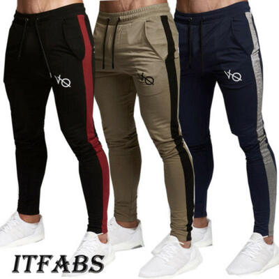 

Fasion Mens BASIC JOGGER Pant Cotton Active Urban Slim Fit Elastic Hip hop Dance