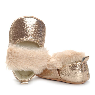 

Summer Newborn Baby Girls Hiar Flock Single Soft Princess Casual Shoes
