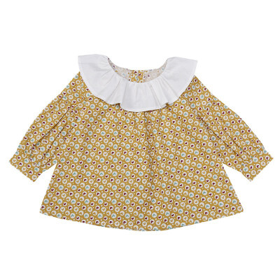 

Baby Girls Patchwork Print Dot Long Sleeve Clothing Dress High Quality Kids Children Spring Autumn Warm Casual Soft Cotton Dress