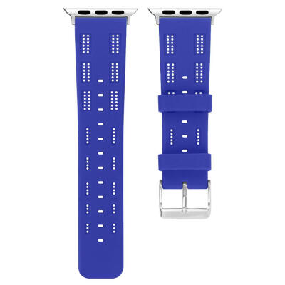 

Silicone Breathable Watch Band Braclelet Strap for iWatch Series 1 2 3 42mm