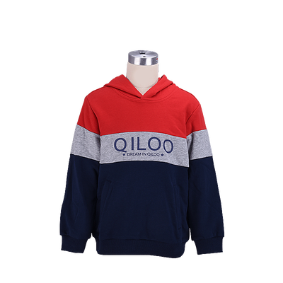 

QILU Hooded sweater childrens sportswear simple&comfortable 11241