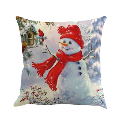 

Siaonvr Christmas Pillow Cover Pillowcases Decorative Sofa Cushion Cover 45x45cm