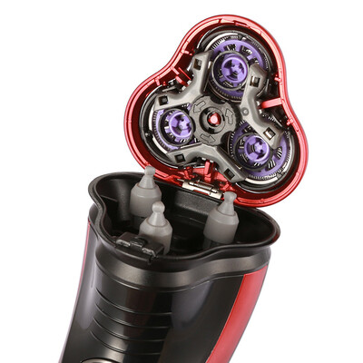 

Kemei KM - 9013 Three Cutter Head Floating Shaver Wet Dry Washable Electric Razor Bread Shaver