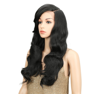 

Noble 22" Long Loose Wave Equal Ombre Glueless Heat Resistant Wig 180 Heavy Density Synthetic Wigs