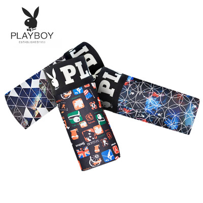 

Playboy Mens Underwear Quick-drying Boxer Briefs Mens Boxer Shorts 3 Gift Boxes 3660 Multicolor