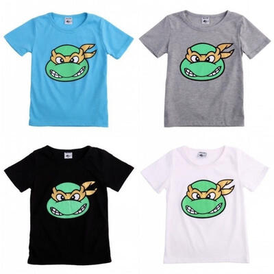 

New Kids Baby Boys Summer Cartoon Short Sleeve T-shirt Tops Clothes 2-7Y
