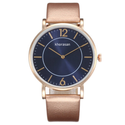 

Womens fashion simple digital two-needle belt quartz hand