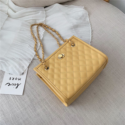 

Tide Korean Joker bag summer fashion Tote womens bag new 2019 diamond chain bag ins Messenger bag