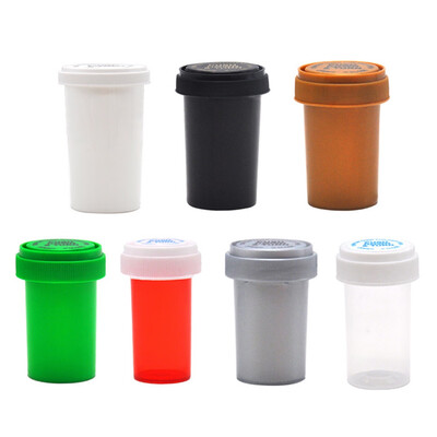 

Push Down & Turn Vial Container Acrylic Plastic Weed Storage Stash Jar Pill Bottle Case Box Herb Container