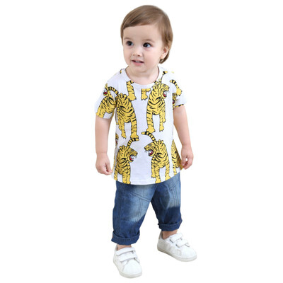 

Summer Baby Girls Casual T-shirts Infant Kids Girls Tops Clothing Printed T-shirt Tees