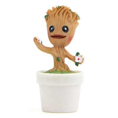 

Cute Tree Action Figures Miniature for Diy Garden Landscape Ornament Lovely Treeman Figures in Galaxy Guard Gardening Decoration A