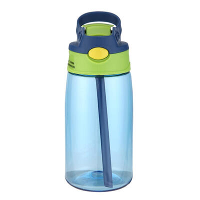 

Portable 480mL Plastic Drinking Cup Leakproof Sports Water Bottle wStraw