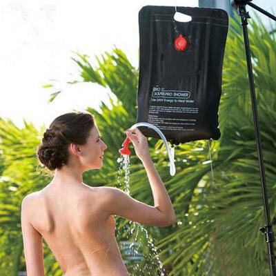 

Fashion Solar Outdoor Hiking Camping Shower Heated Water Bag 5 Gallon20L