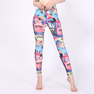 

3D Graphic Printed Women Leggings Ladies Yoga Pants Fitness Gym Jogging Trousers