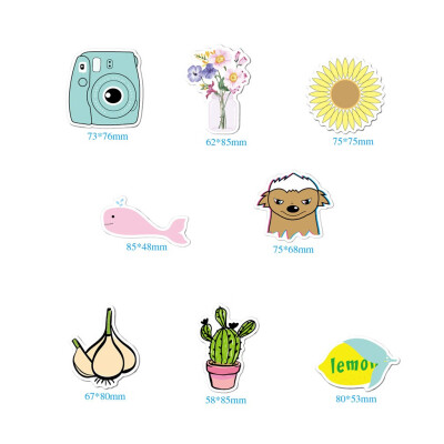 

〖Follure〗Stickers 8-Pack Cute Waterproof Trendy Stickers Extra Durable 100 Vinyl