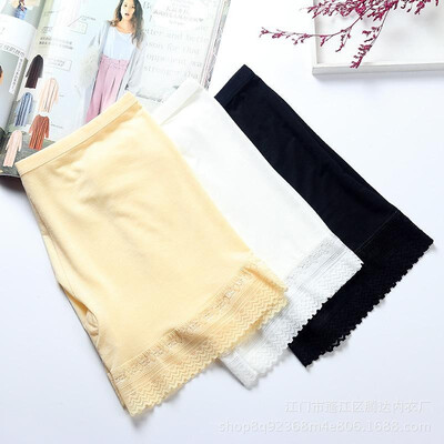 

Supply 2018 new large size anti-light underwear womens waist modal ladies safety pants girls flat feet pants black