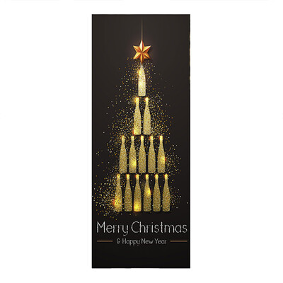 

〖Follure〗Christmas Decoration Door Stickers 3D Simulation Removable Waterproof Wall Stickers