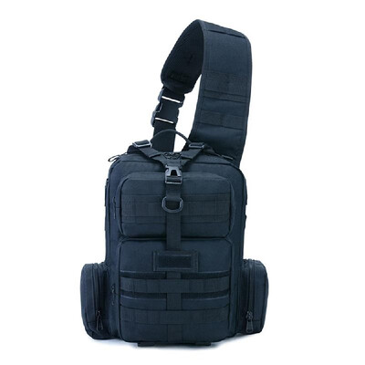 

Tactics Pack Sling Backpack Army Molle Waterproof EDC Rucksack Bag for Outdoor Hiking Camping Hunt