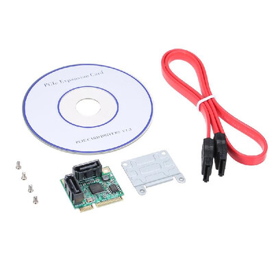 

Mini PCI-E to SATA3 Expansion Card 2 Ports SATA III Express Controller Card