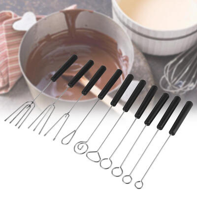 

Greensen 10Pcs DIY Baking Supplies Stainless Steel Chocolate Dipping Fork Set Stainless Steel Chocolate Fork Chocolate Fork