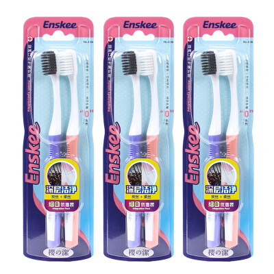 

Sakura Enskee soft silk carbon wire combination all-round cleaning toothbrush × 6 NO826 discount random color