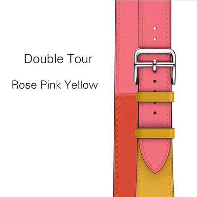 

Kebitt genuine leather men women double tour band For apple watch series 5 4 3 2 1 iwatch strap 38 40MM 42 44mm
