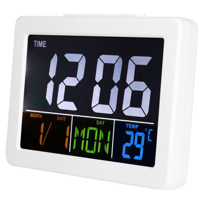 

Greensen LCD Digital Alarm Clock Student Large Screen Time Temperature Display