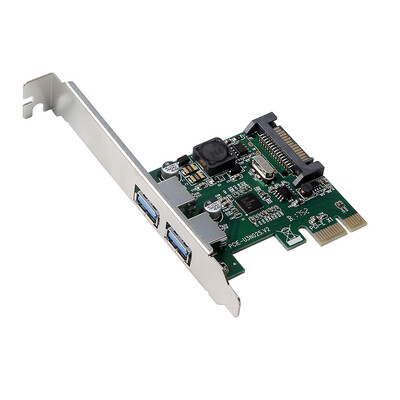 

PCI-E to USB30 Dual Ports Expansion Card PCI Express Adapter NEC720202 Main Control Chip For Desktop PC