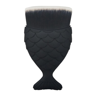 

Gobestart 1pcs Fish Scale Makeup Brush Fishtail Bottom Brush Powder Cosmetic Brush