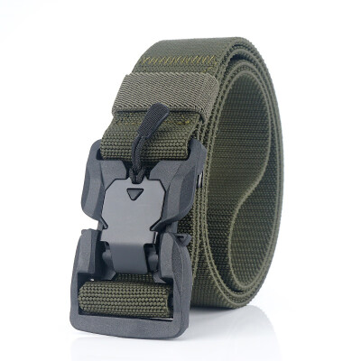 

New Unisex belt Solid Color Nylon Insert Buckle Men Belt Weaving Casual Men&Women Tactics belt 125cm