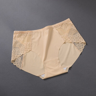 

Womens Lace Mid Waist Briefs Underwear Sexy Comfy Lingerie Knickers Underpants