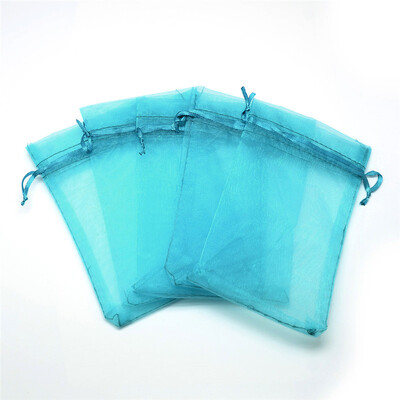 

PH PANDAHALL 100pcs Organza Gift Bags Drawstring Pouches Jewelry Favor Pouches Rectangle Candy Pouch
