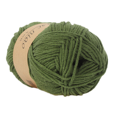 

Toponeto 1PC 50g Chunky Colorful Hand Knitting Baby Milk Cotton Crochet Knitwear Wool A