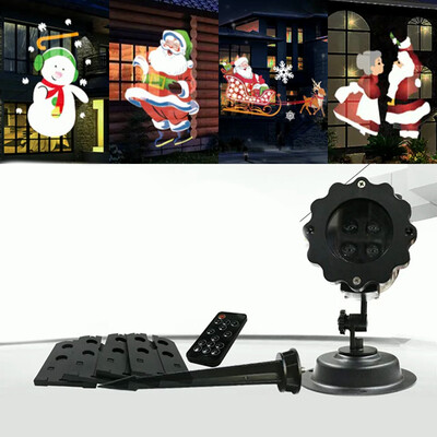 

Christmas Snowflake Projector LED Stage Light Laser Party Outdoor Lamp W Remote