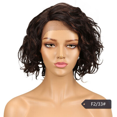 

Noble Peruvian Wavy Human Hair Wigs For Black Women Remy Water Wave Wig Perruque Cheveux Humain Free Shipping