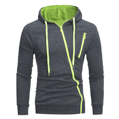 

Fashion Mens Long Sleeve Hoodie Sweatshirt Coats Zip Up Jacket Hooded Jumper Top