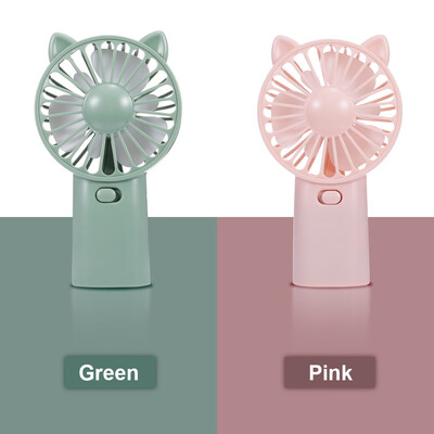 

USB Mini Fan Handhold Fan Summer Cool Fan Rechargeable Fan Green